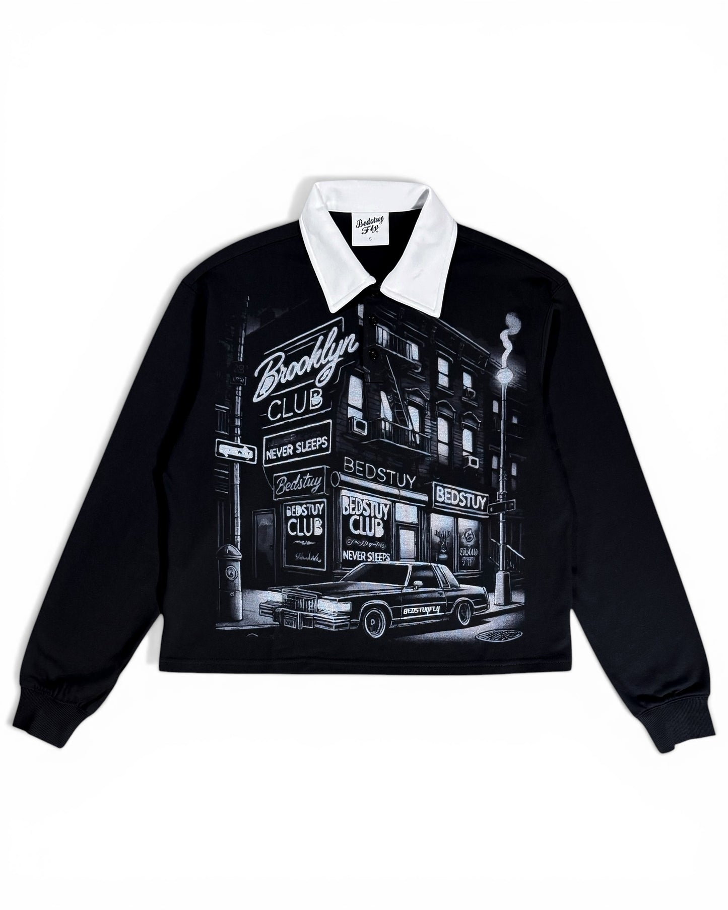 Club 287 Long Sleeve Polo (Black)