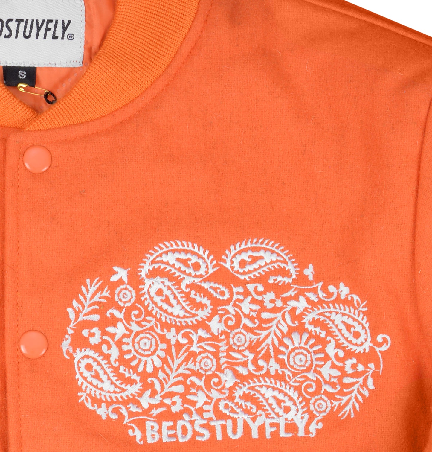 Paisley Varsity (Orange)