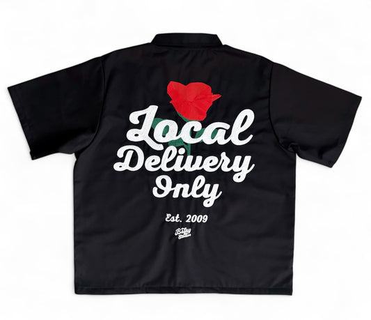 Local Delivery Button Up (Black)