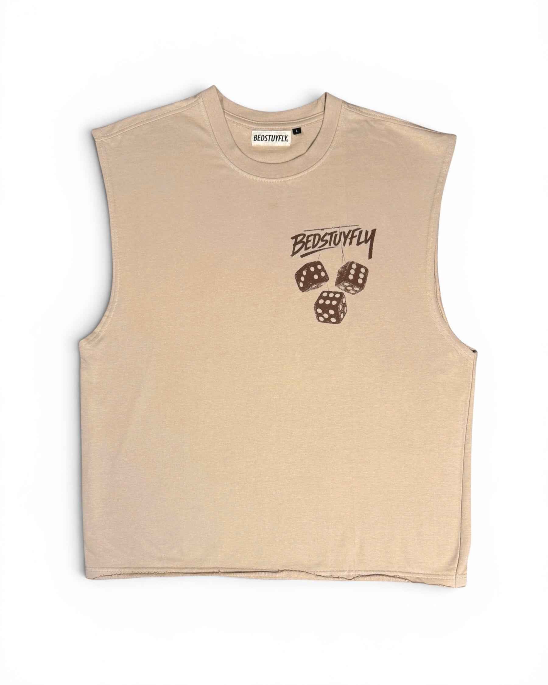 456 Raw Edge Sleeveless T-shirt
