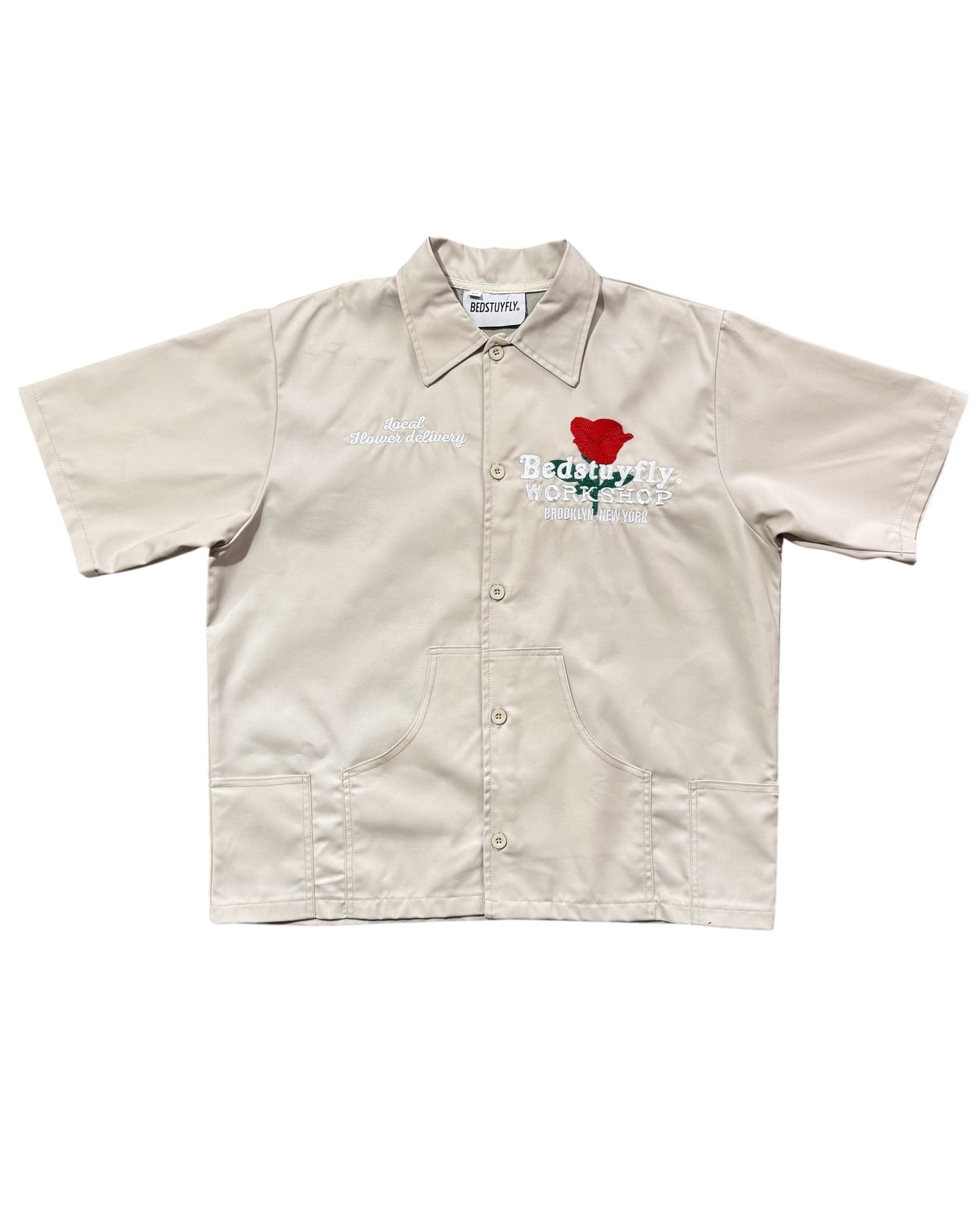 Local Delivery Button Up (Taupe)