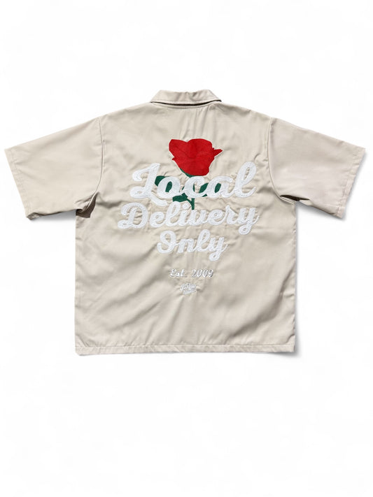 Local Delivery Button Up (Taupe)