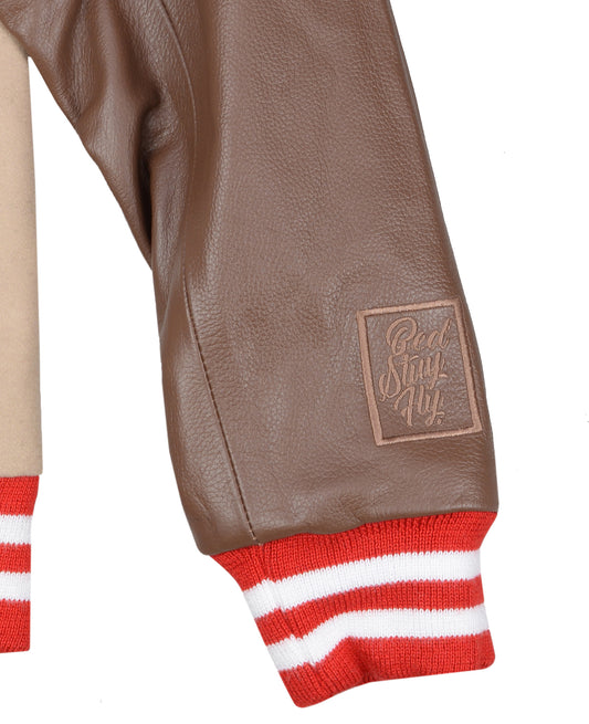 Brooklyn 10 Varsity Jacket (Tan)