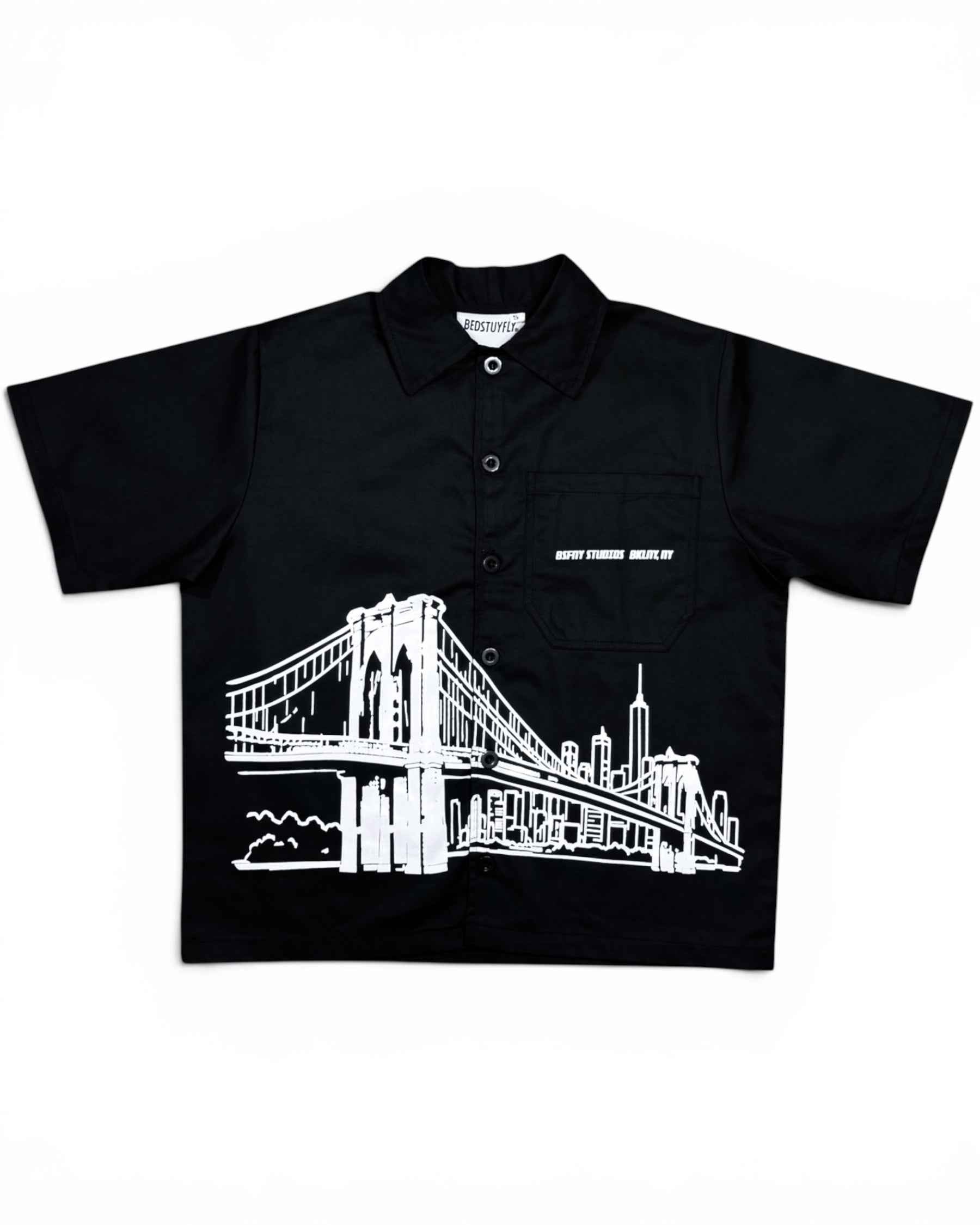 Brooklyn Bridge Button Up (Black)