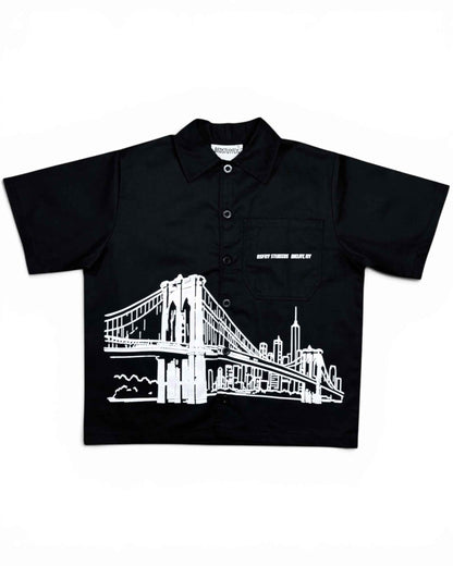 Brooklyn Bridge Button Up (Black)