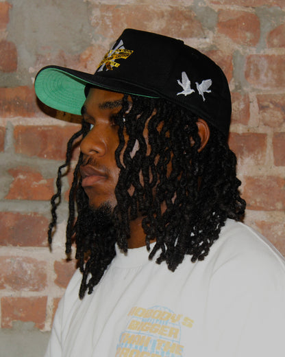 Caution Fitted Cap