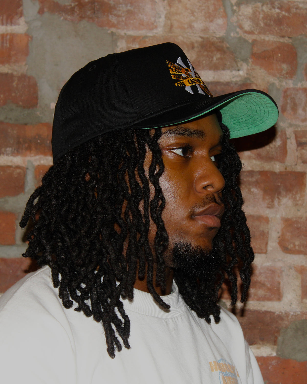 Caution Fitted Cap