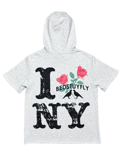 Concrete Rose Short Sleeve Hoodie