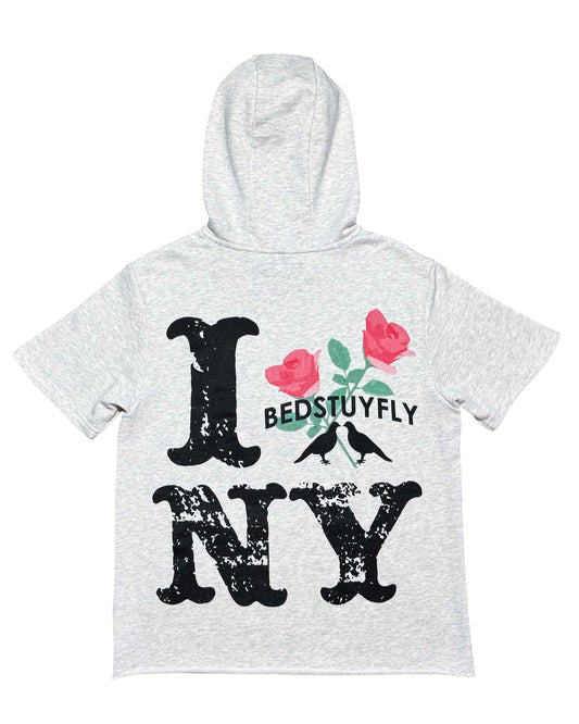 Concrete Rose Short Sleeve Hoodie