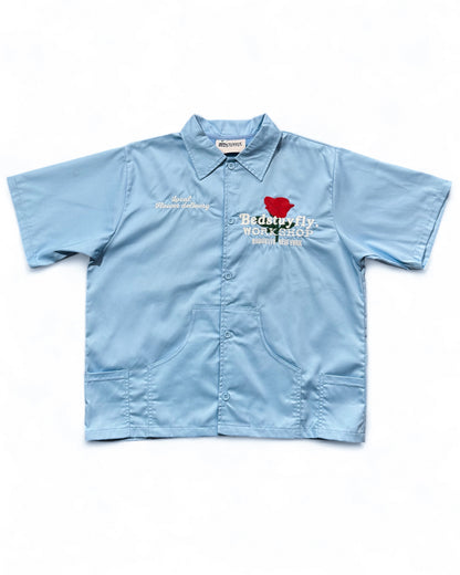 Local Delivery Button Up (Light Blue)