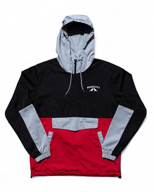 Runner Windbreaker Hoodies (Blk/Red)