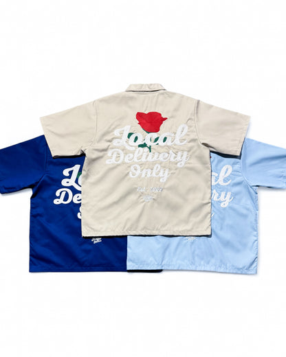 Local Delivery Button Up (Taupe)