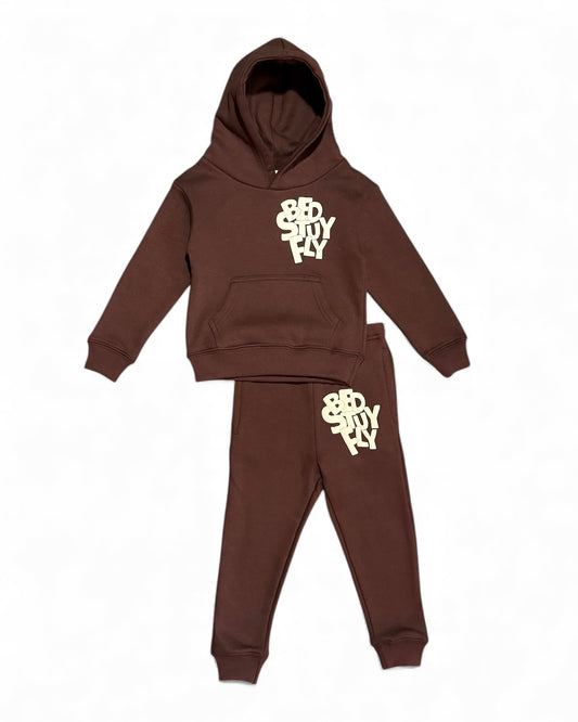 Bedstuyfly Kids Studio Sweatsuit (Brown)