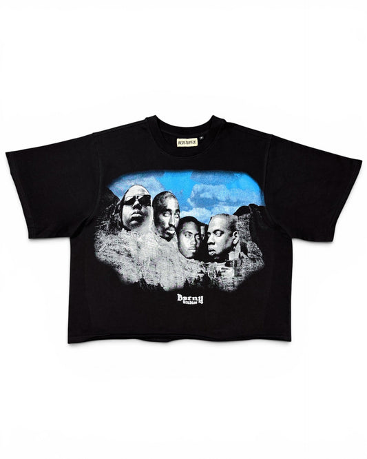 Mount Rapmore Raw Edge T-Shirt