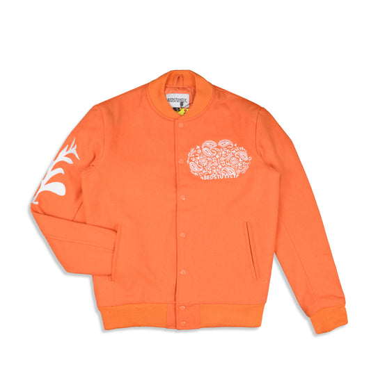 Paisley Varsity (Orange)
