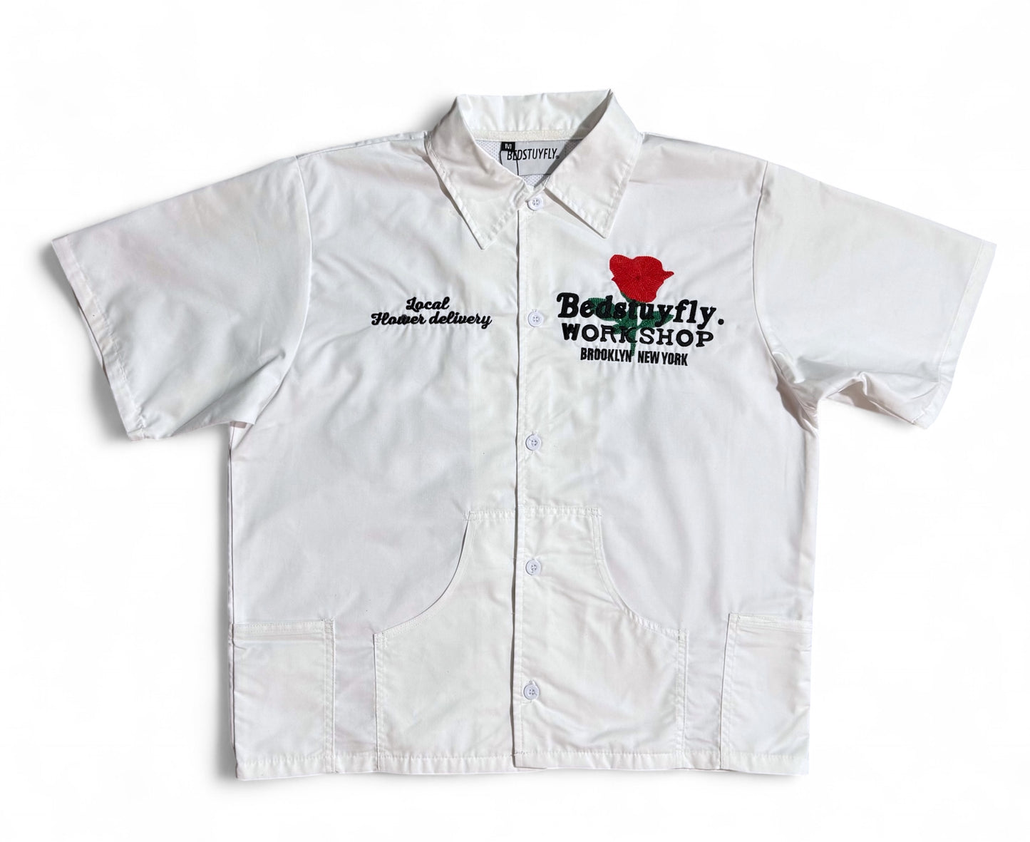 Local Delivery Button Up (White)
