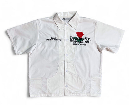 Local Delivery Button Up (White)