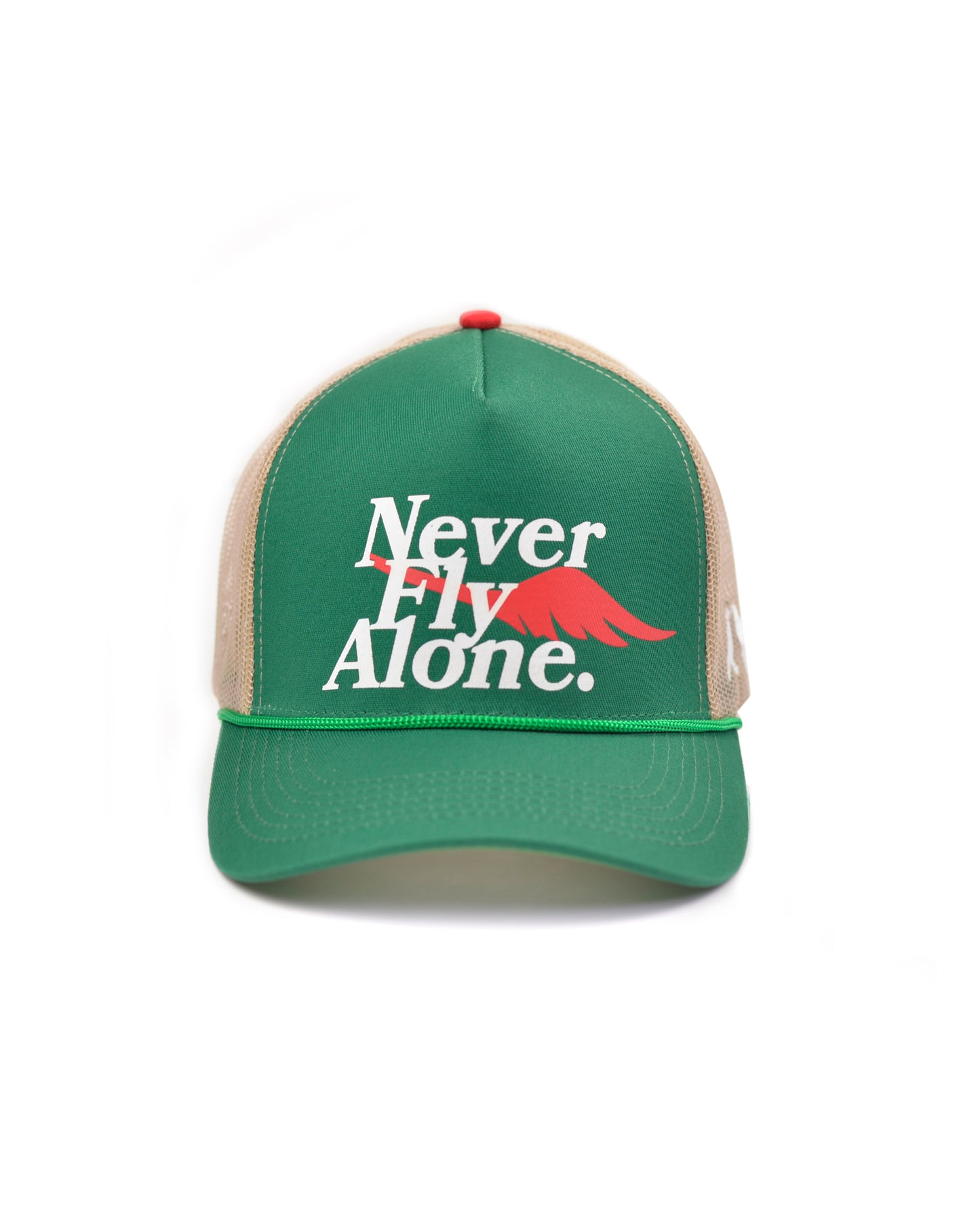 Never Fly Alone Trucker (Green)