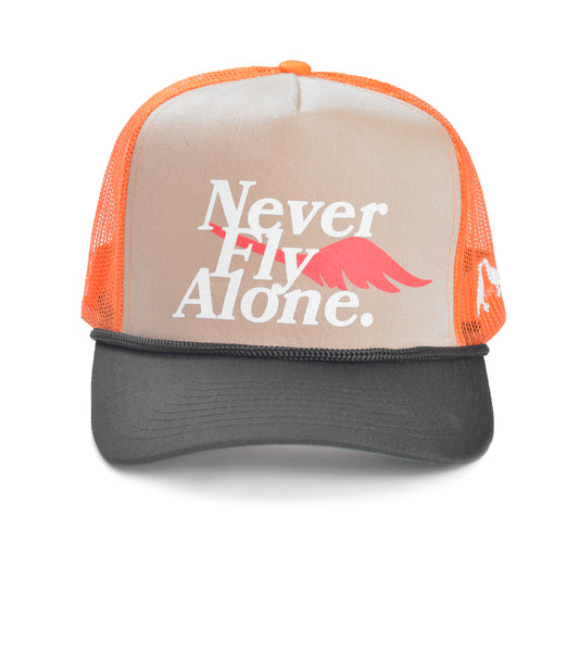 Never Fly Alone Trucker